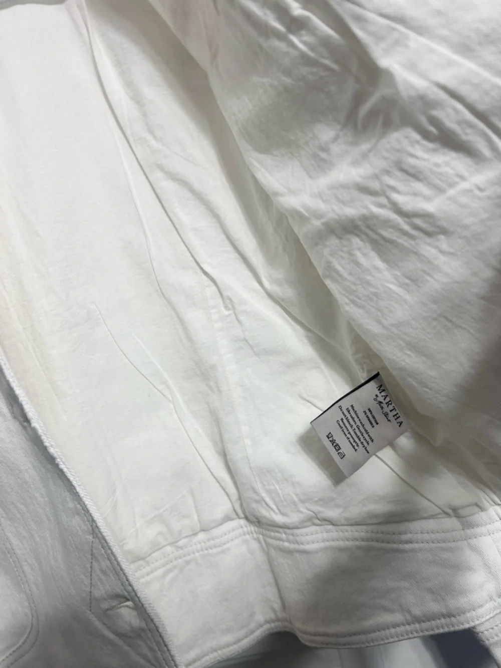 Martha Stewart White Denim Jacket - Picture 2 of 7